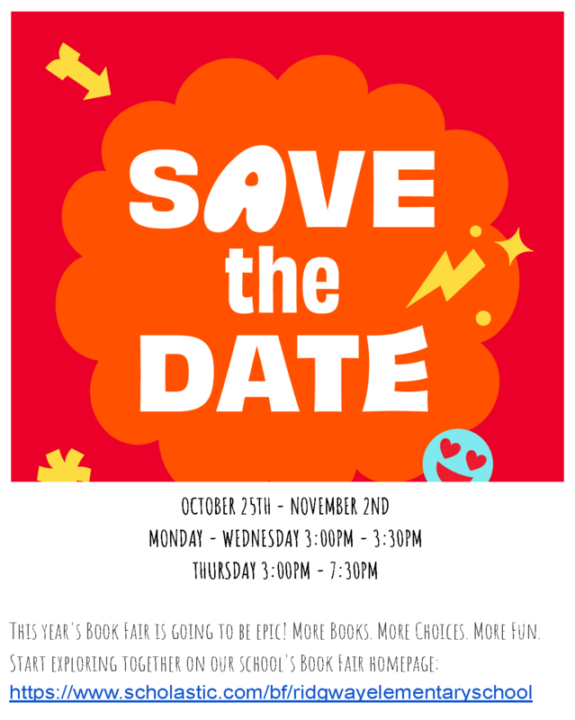 Book Fair Save the Date Flyer